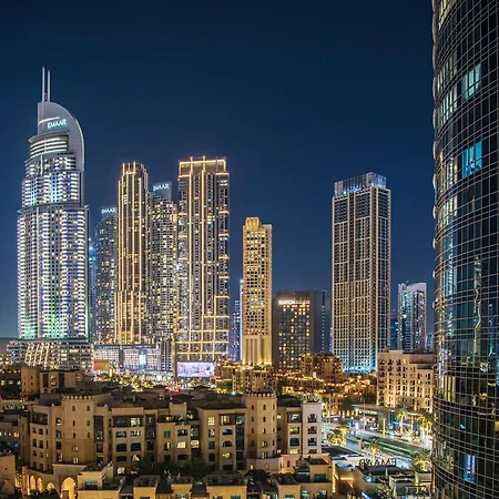 First Class 2Br With Full Dubai Downtown Skyline View Exterior photo